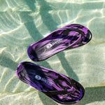 Slappas Arch Support Thongs - Blackpurple