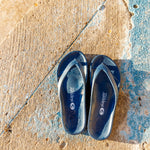 Slappas Arch Support Thongs - Navy