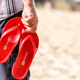 Slappas Arch Support Thongs - Red
