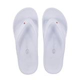 Arch Support Thongs - NBCF White with Pink Crystal