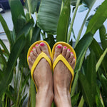 Slappas Arch Support Thongs - Yellow