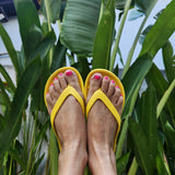 Slappas Arch Support Thongs - Yellow