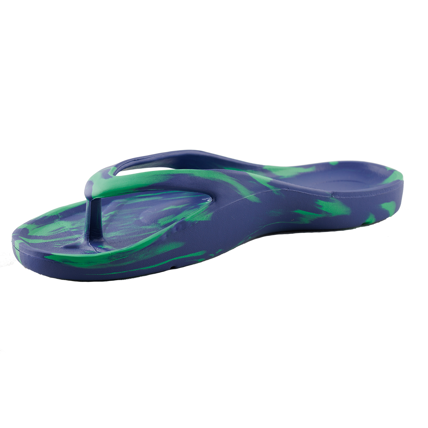 Slappas Arch Support Thongs - Blue Green