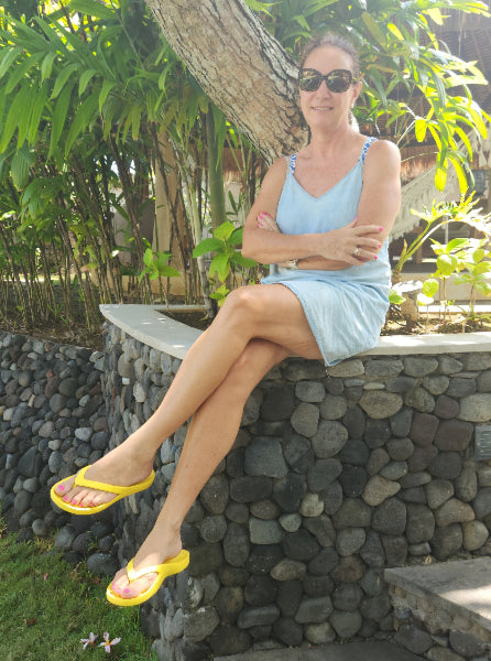 Slappas Arch Support Thongs - Yellow