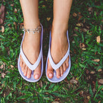 Slappas Arch Support Thongs - Misty Lilac