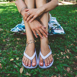 Slappas Arch Support Thongs - Misty Lilac