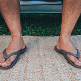 Slappas Arch Support Thongs - Brown