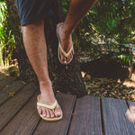 Slappas Arch Support Thongs - Gold Beige