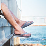 Slappas Arch Support Thongs - Silver Grey