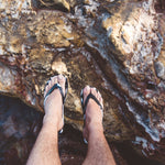 Slappas Arch Support Thongs - Blackwhite