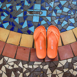 Slappas Arch Support Thongs - Orange