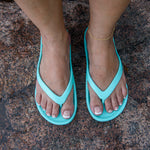 Slappas Arch Support Thongs - Seafoam Green