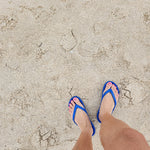 Slappas durable arch support thongs worn at the beach