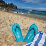 Slappas Arch Support Thongs - Teal