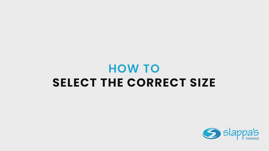 How to get the correct size for Slappas Arch Support Thongs