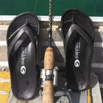 Slappas Arch Support Thongs - Black