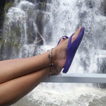 Slappas Arch Support Thongs - Purple