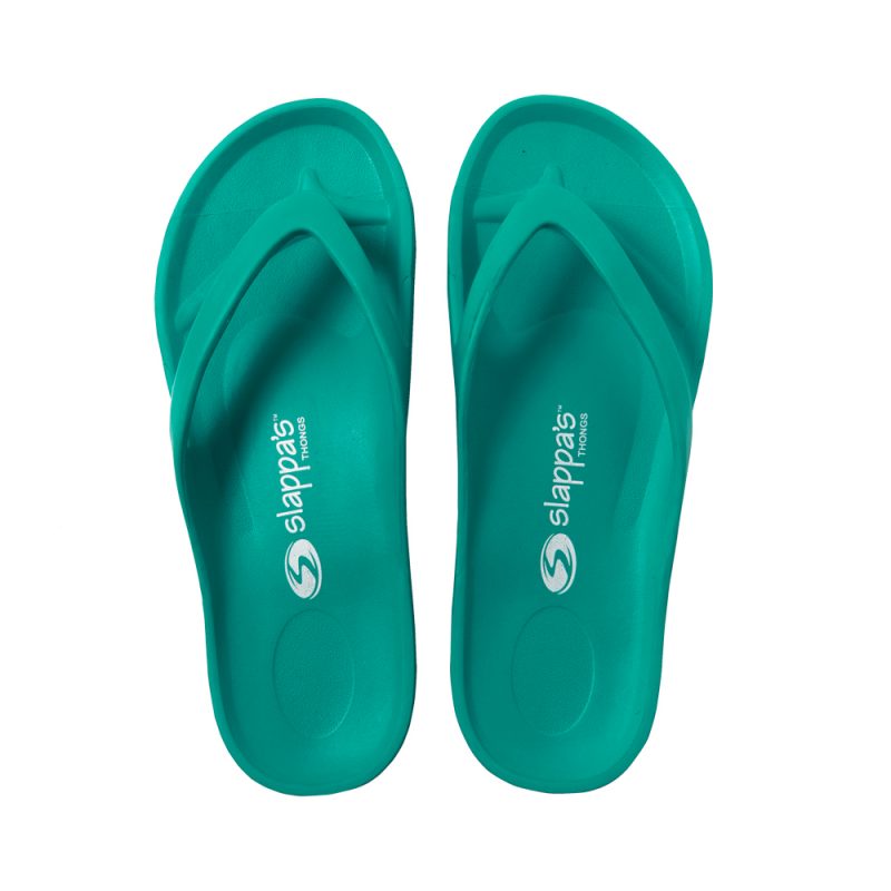 Teal Arch Support Thongs
